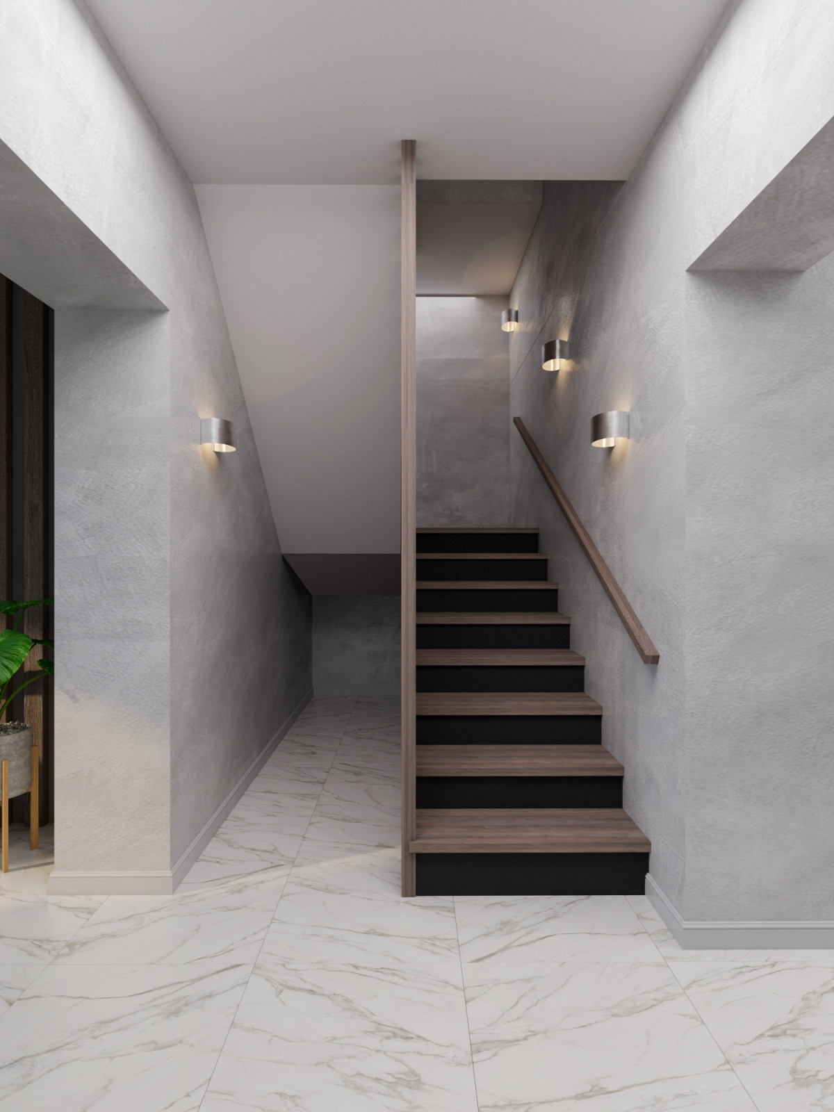 Лестница в загородном доме. Кемеровская обл.