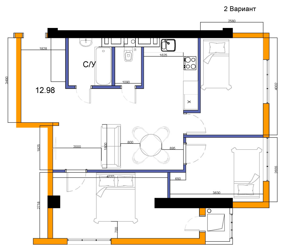 Варианты планировки квартиры в Ташкенте