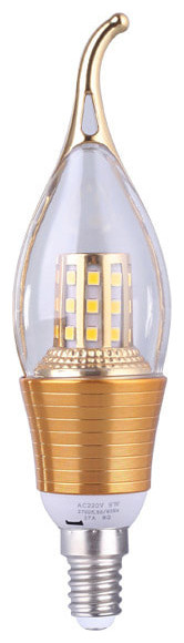 LED Frosted Candle Candelabra E14 Bulb Gold and Silver