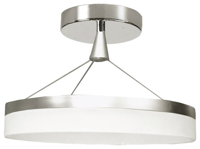 Kepler Led Circular Semi Flush Mount Contemporary Kepler Led Circular Semi Flush Mount