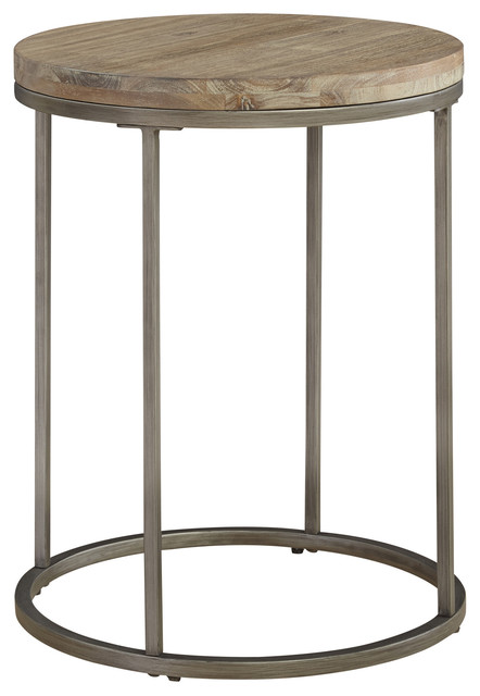 Palliser Furniture, Julien End Table With Acacia Wood Top, Round ...