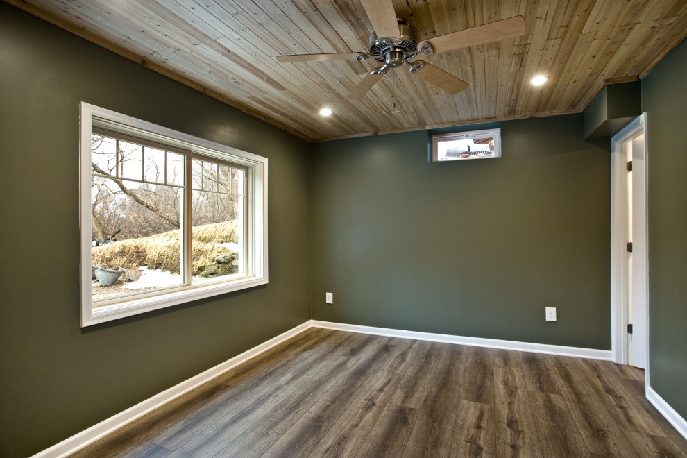 Inspiration for a transitional basement remodel in Minneapolis