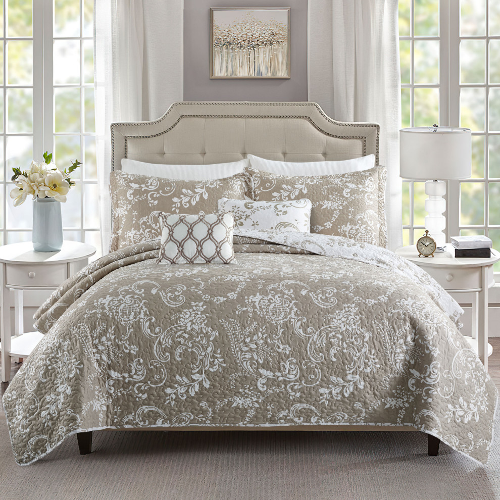 LA Boheme 5 Piece Printed Bed Spread 