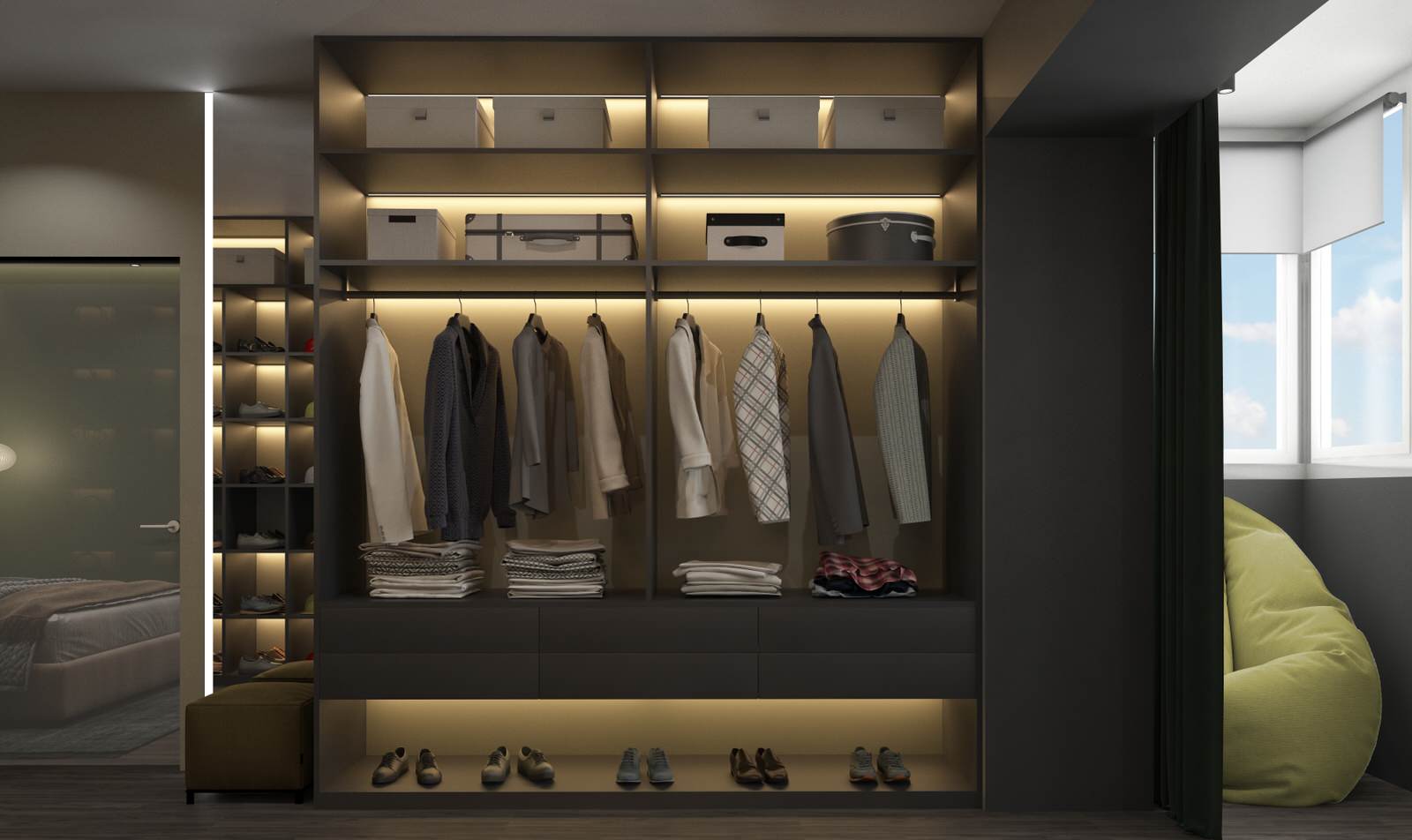 Дизайн 2х-этажной квартиры в Липецке