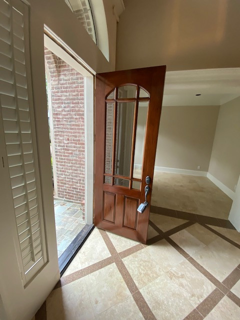 Front Door Restained