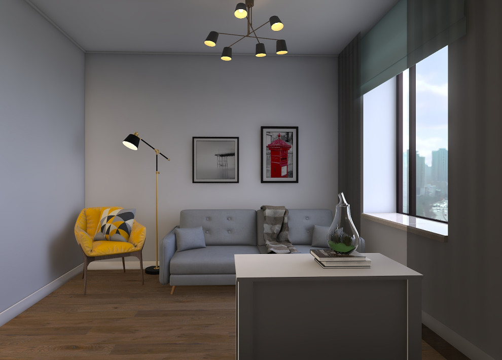 Квартира в стиле эко-минимализм 77 кв.м. в ЖК "Первый Московский Город Парк"