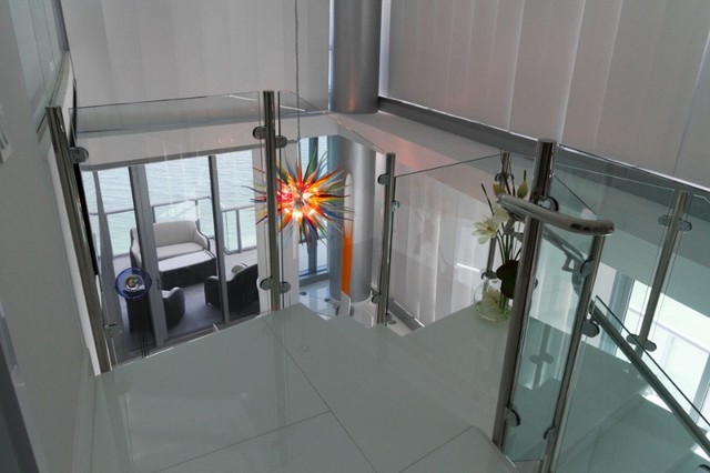 Penthouses contemporary-staircase