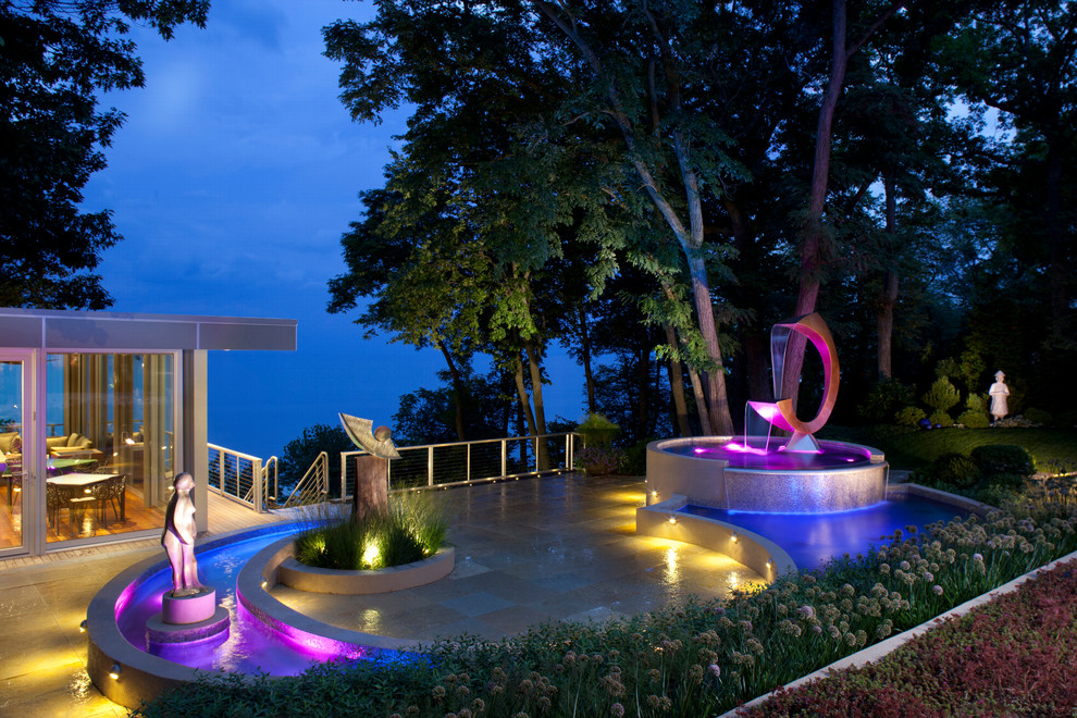 Inspiration for a transitional pool remodel in Chicago