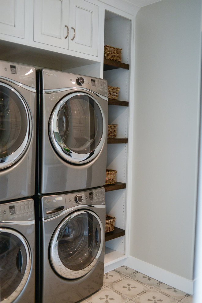 This is an example of an arts and crafts laundry room in Salt Lake City.
