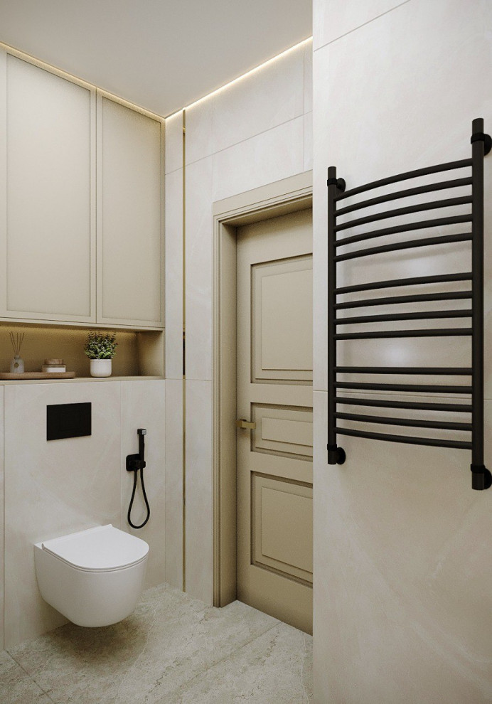 Нежная ванная комната в современном стиле