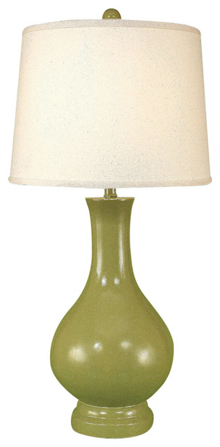 Coast Lamp Casual Living Contemporary Tear Drop Table Lamp, Lime