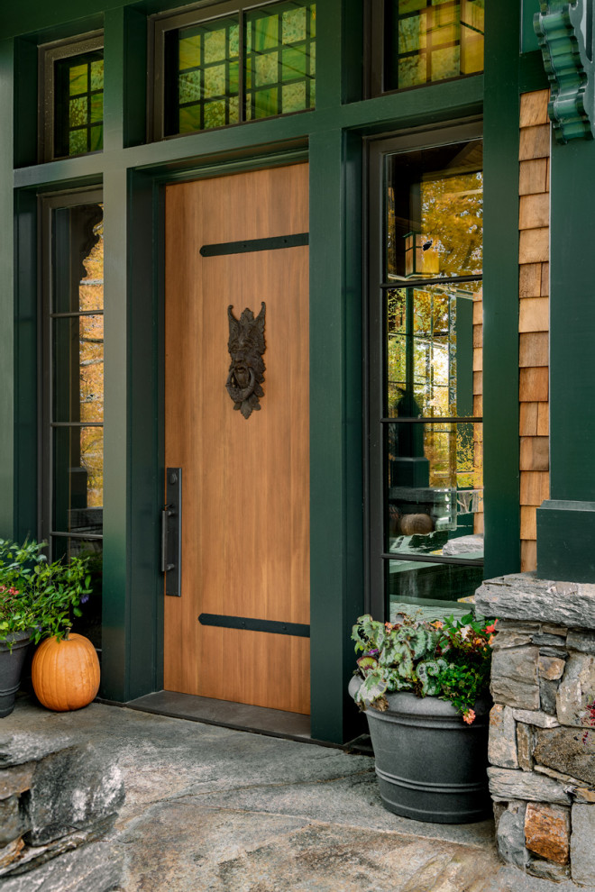 Home design - rustic home design idea in Burlington