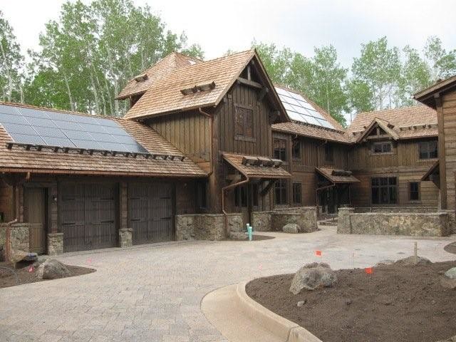 Inspiration for a rustic home design remodel in Denver