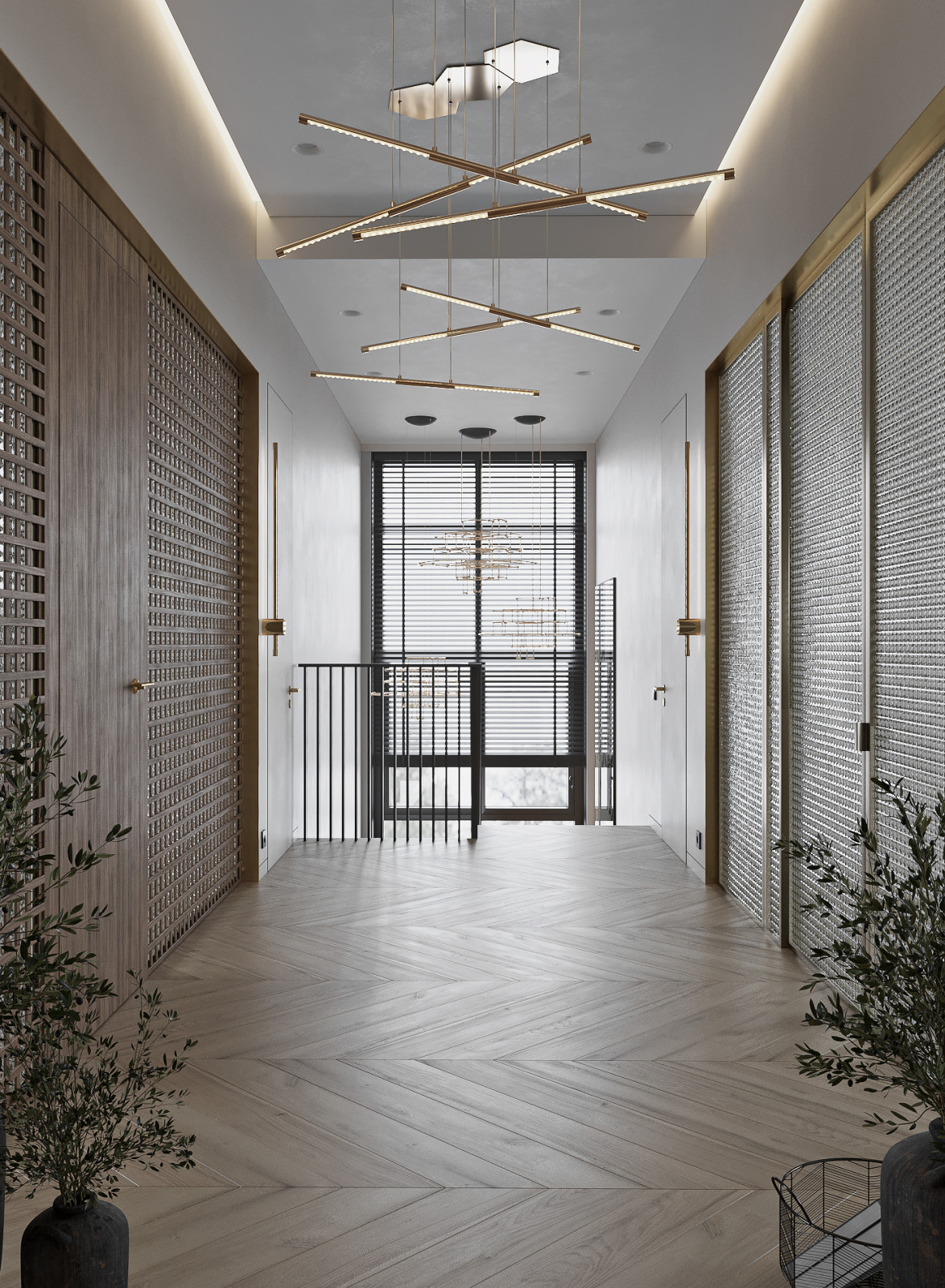 Холл в таунхаусе в поселке Новорижский, 277 м2