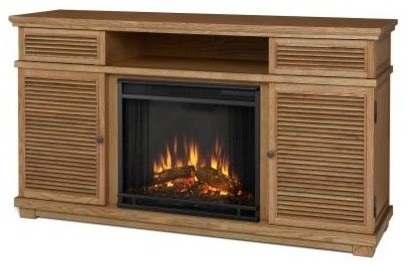 Real Flame Cavallo Fireplace Tv Stand Elm Modern Indoor