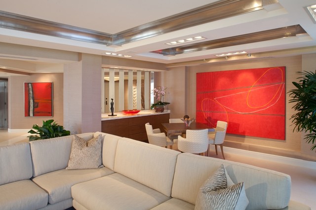 Geller Design Group,Inc. modern-wohnbereich