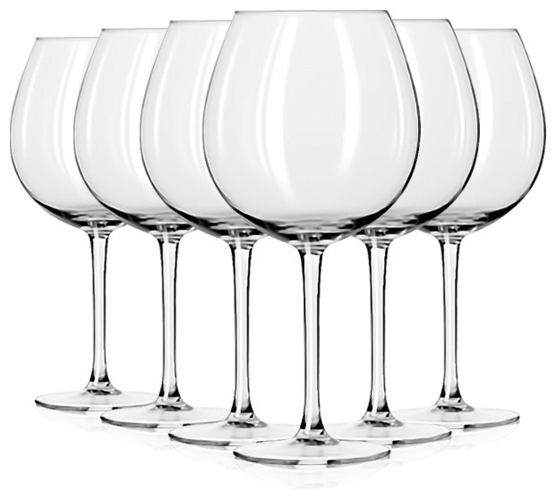 Libbey Colored Jumbo Wine Glasses 24 oz. Set of 6, 24 oz