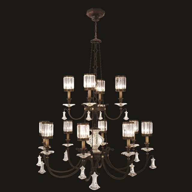 Fine Art Lamps Eaton Place 584740ST 12-Light 53'' Wide Grand Chandelier