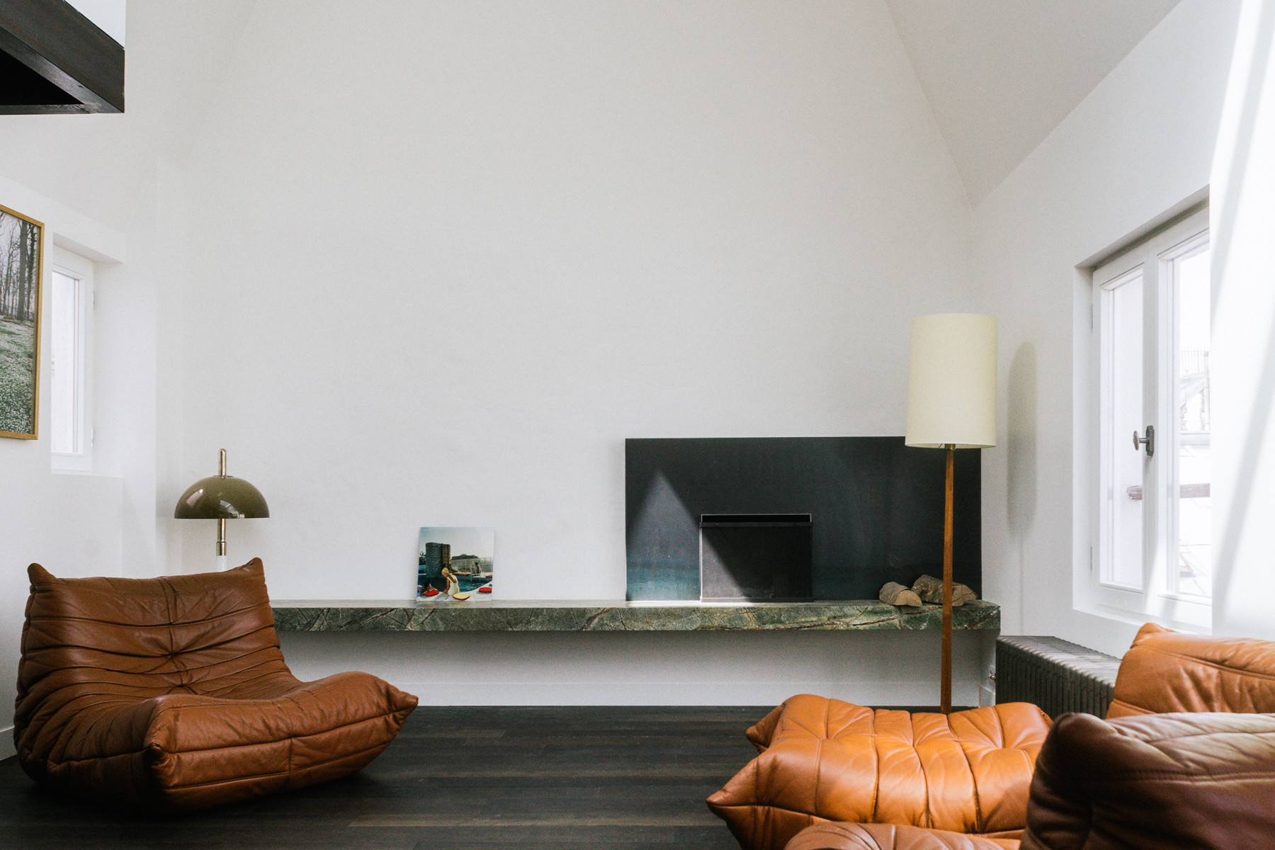 Réhabilitation d'un duplex esprit loft avec toit verrière coulissant