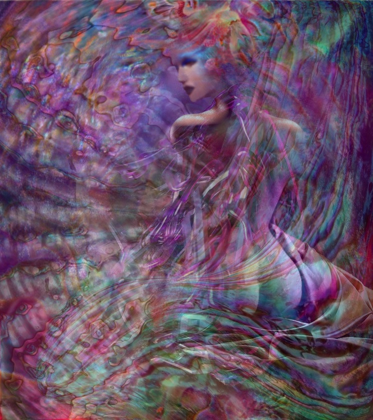 Painting on canvas-print erotic fantasy "Aphrodite"