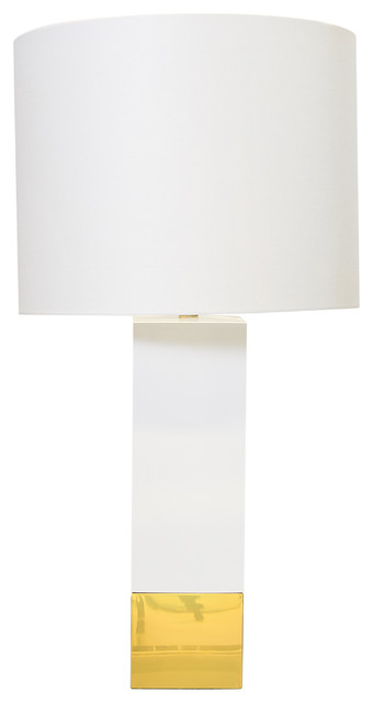 Harper White & Brass Lamp
