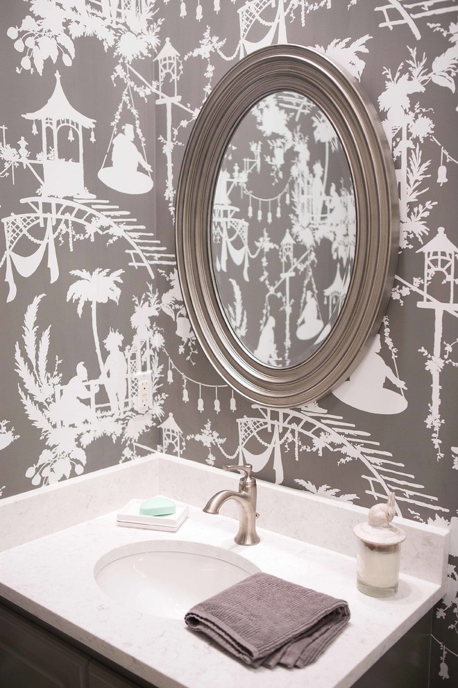 Bathroom - transitional 3/4 bathroom idea