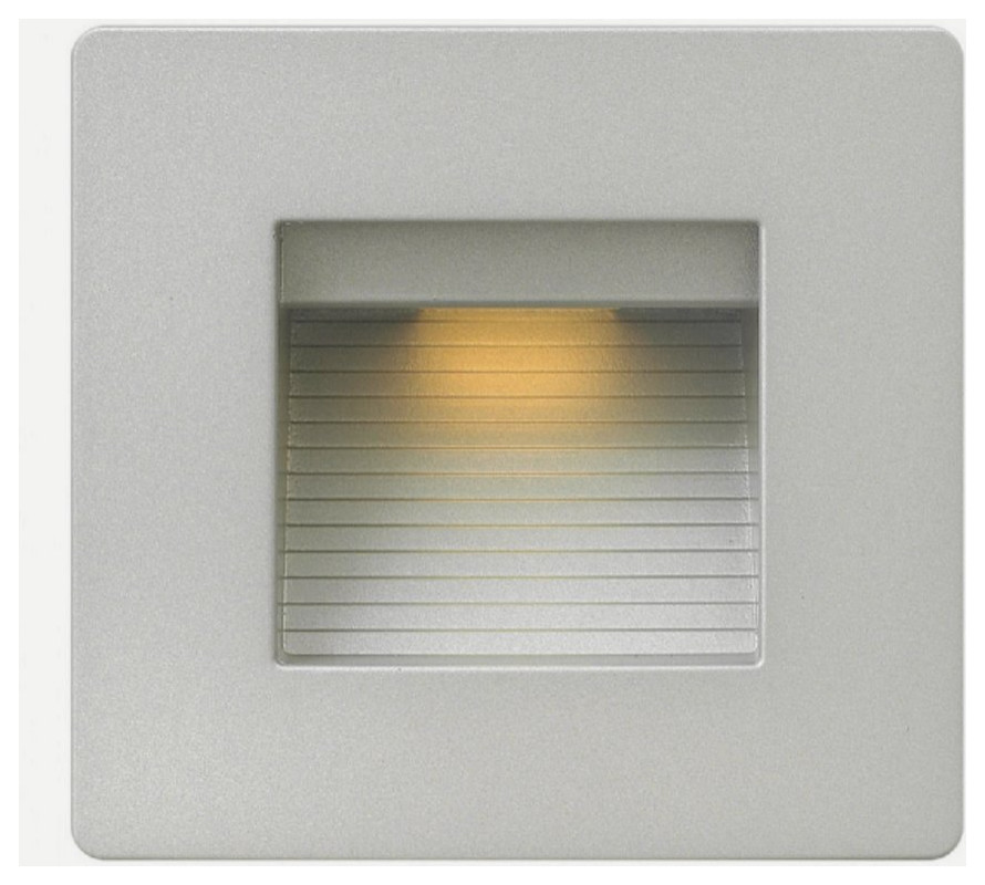 120V 4W LED Horizontal Double Gang Step Light - 4.75 Inches Wide by 4.5 Inches