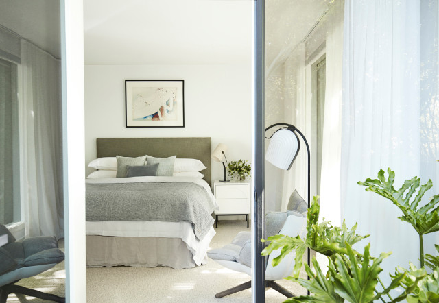 Stawell St Prahran Townhouse Renovation contemporary-bedroom