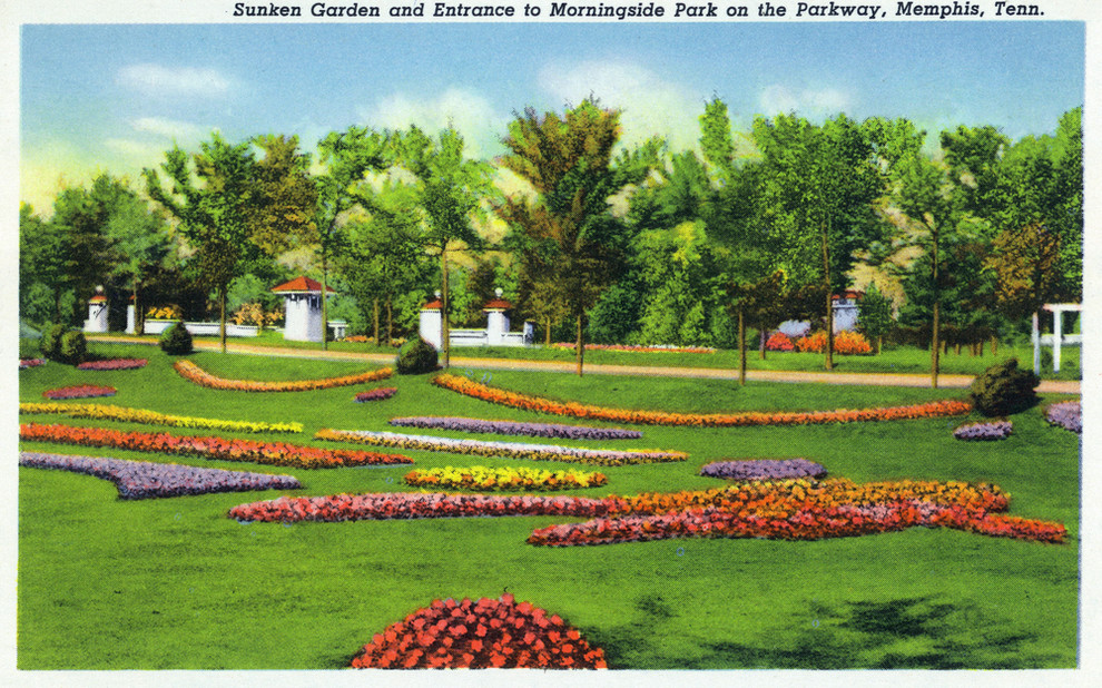 Memphis Morningside Park On The Parkway Sunken Gardens Print
