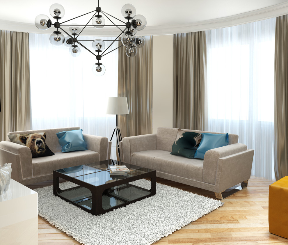 В стиле контемпорари.