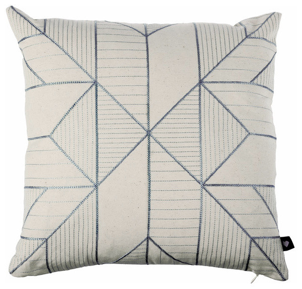 Inova Team -Contemporary White Pillow Cover