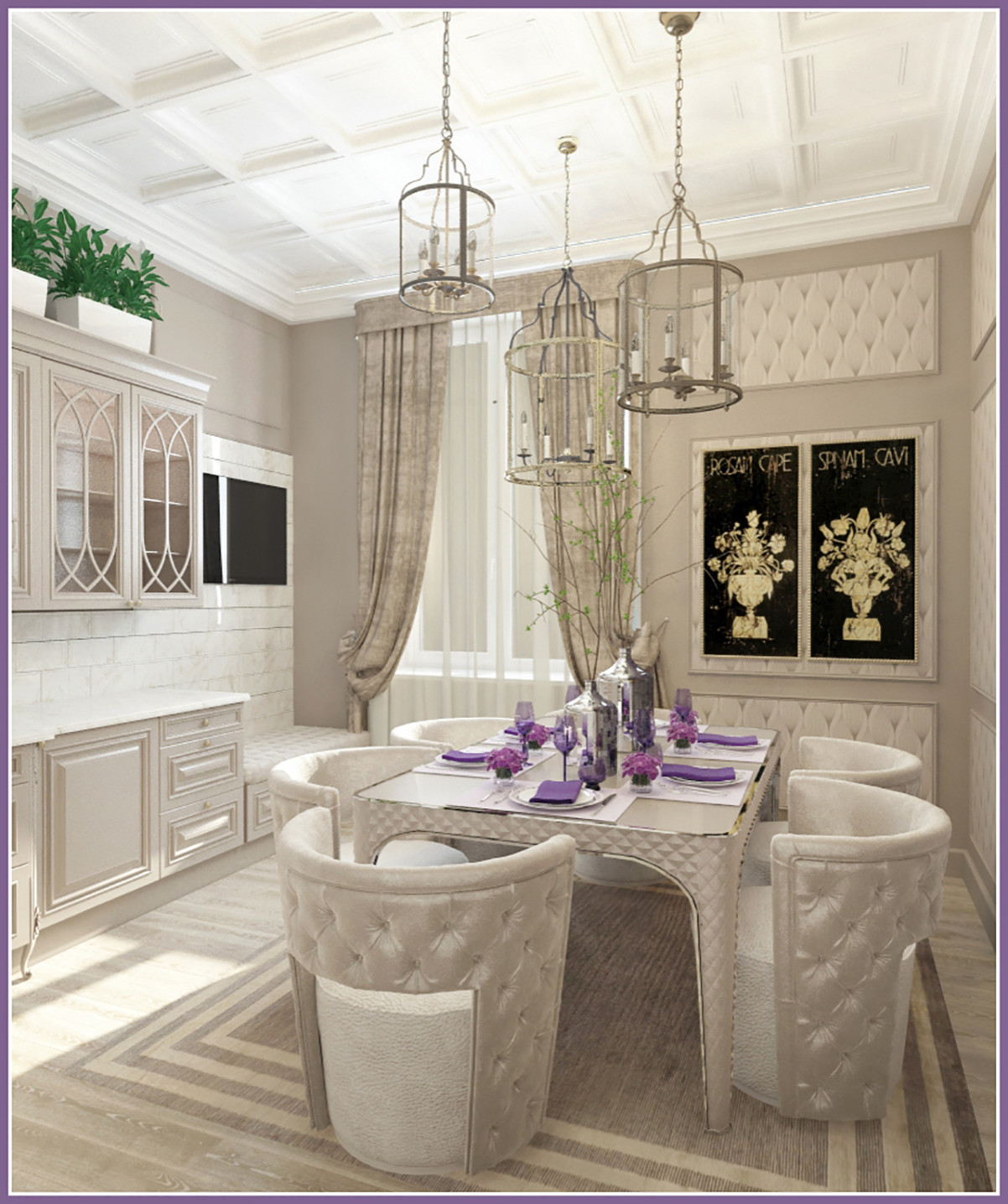 Интерьер кухни-столовой