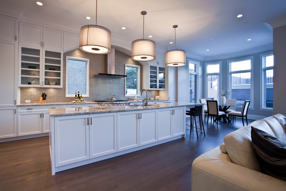 Transitional kitchen photo in Chicago