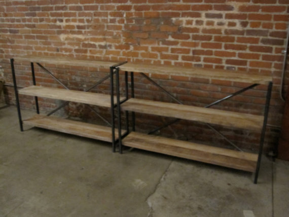 Industrial Style Shelving by Hillcrest Decor