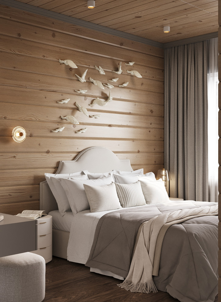 Дизайн спальни в загородном доме