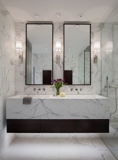 Bush Street modern-badezimmer