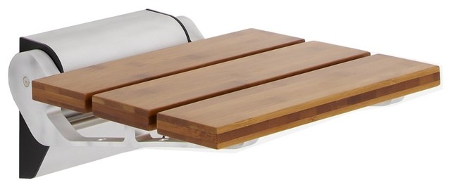 Bamboo Folding Shower Seat Narrow Base Bamboo Folding Shower Seat Narrow Base