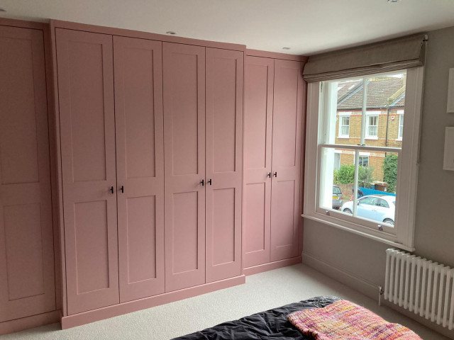Breakfront wardrobe in terraced house contemporary-wardrobe