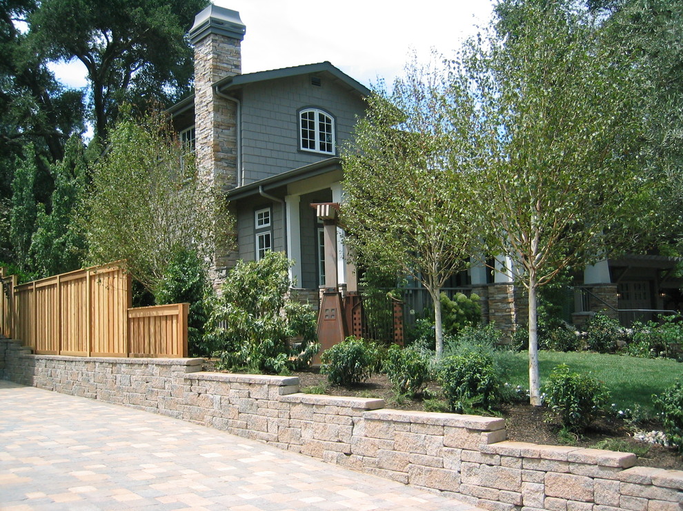 Design ideas for a large traditional split-level exterior in San Francisco with wood siding.