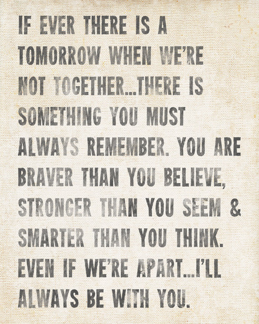 Always Remember AA Milne Quote, 16 x 20 archival print (antique white ...