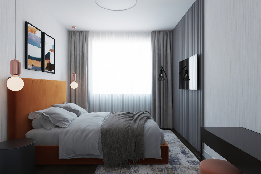 Квартира в нейтральных тонах с яркими акцентами