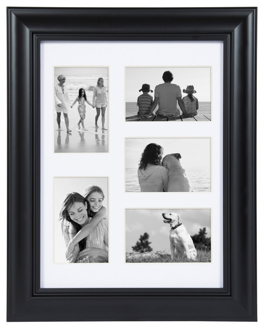 Dalat 12x16 Matted To 5 4x6 Collage Picture Frame Traditional Picture Frames By Uniek Inc Houzz