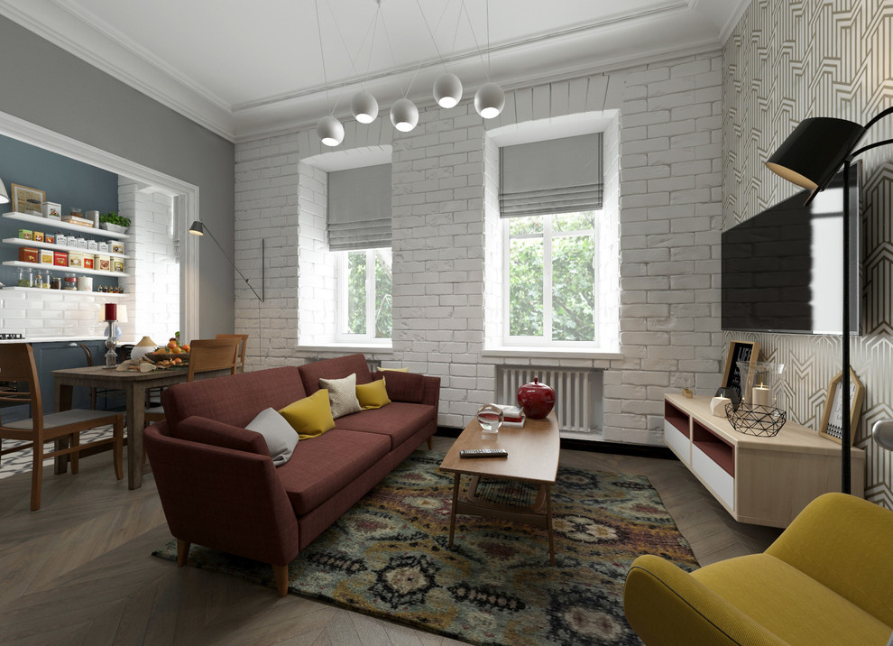 Гостиная в двухкомнатной квартире