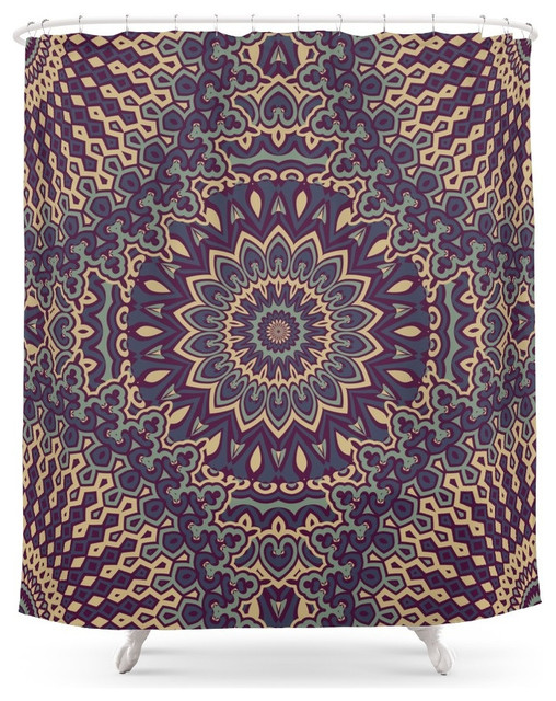 Society6 Mandala 91 Shower Curtain Contemporary Shower Curtains