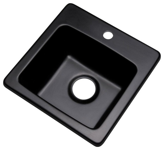 Westminster 1-Hole Bar Sink, Black