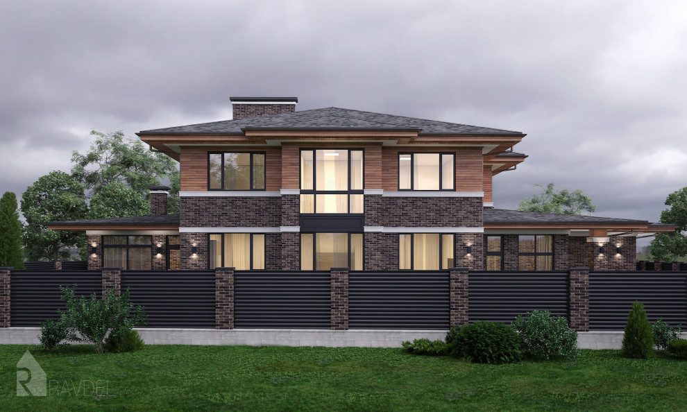 Коттедж в стиле Райта