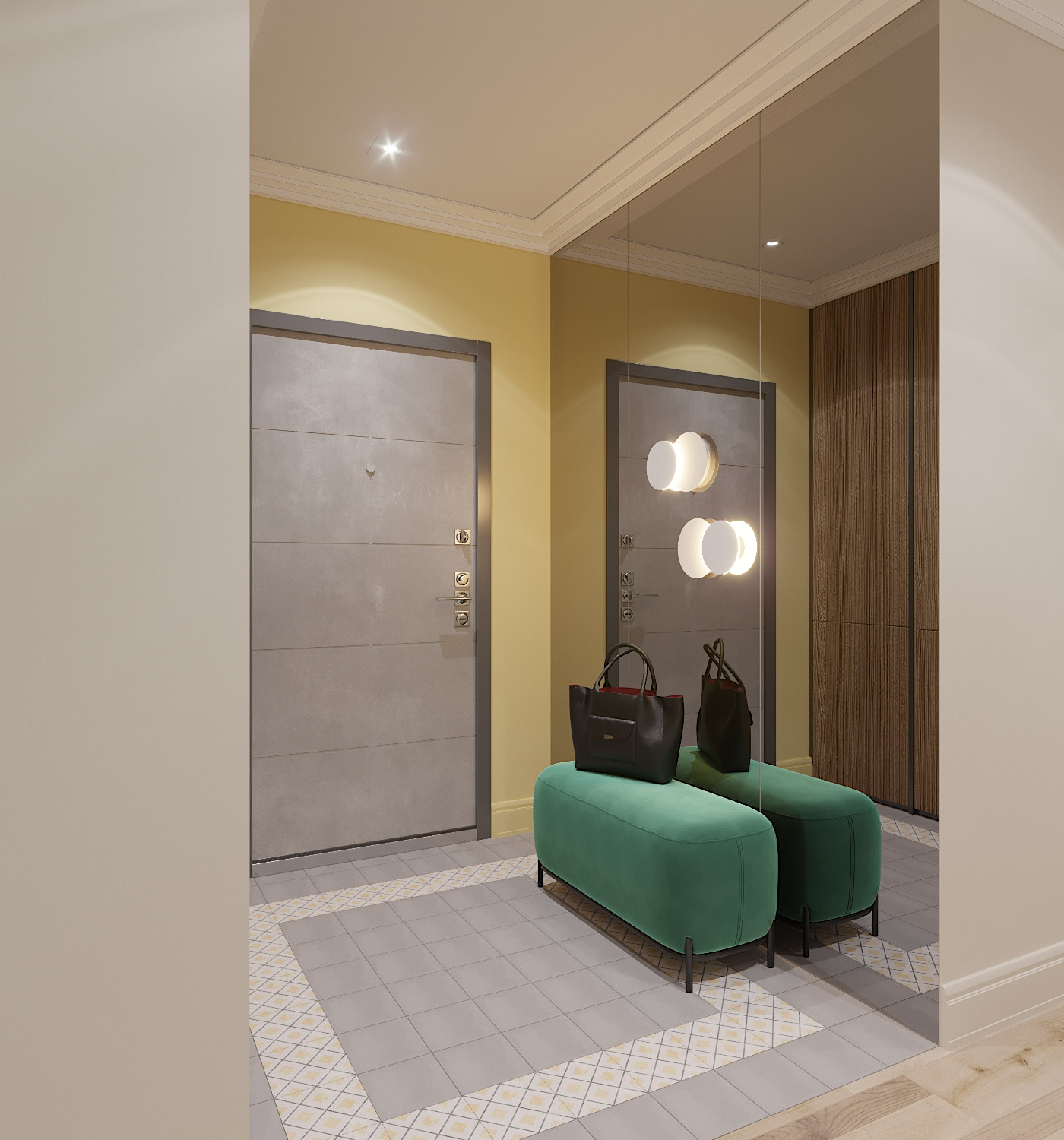 Яркая квартира для дождливого города