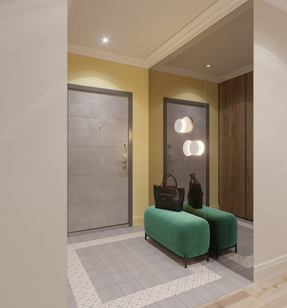 Яркая квартира для дождливого города