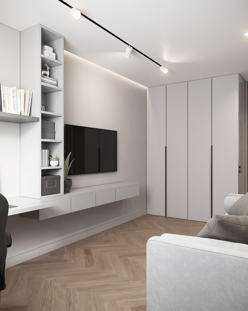 Современный светлый интерьер квартиры