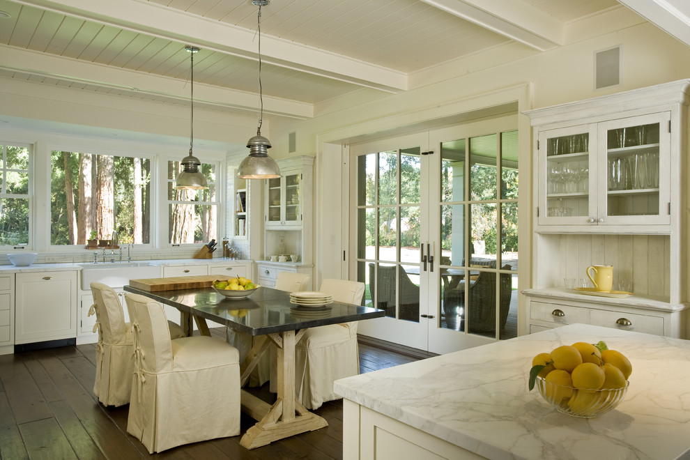 Photo of a traditional kitchen in San Francisco with a farmhouse sink.